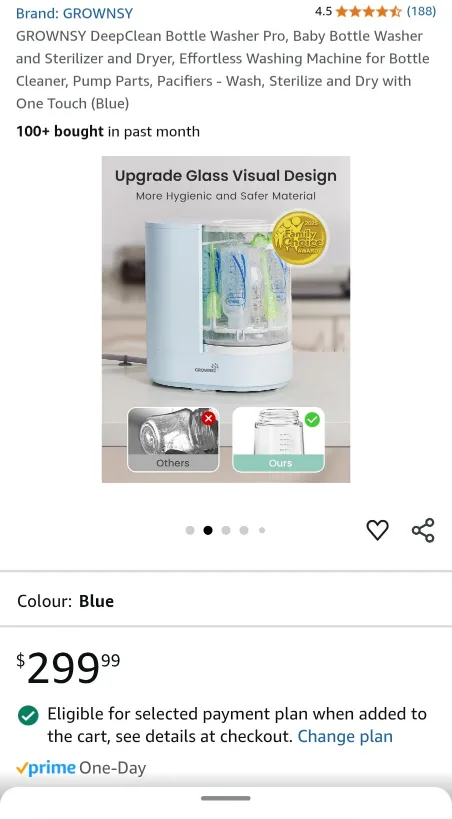 Baby Bottle Washer and Sterilizer image indicator(2)