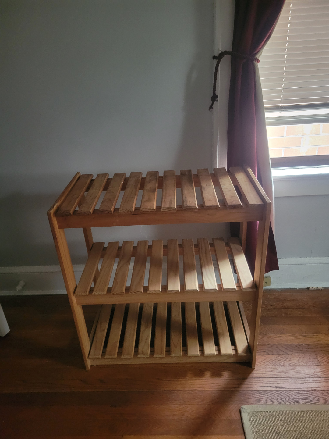 Wooden 3-Tier Shoe Rack