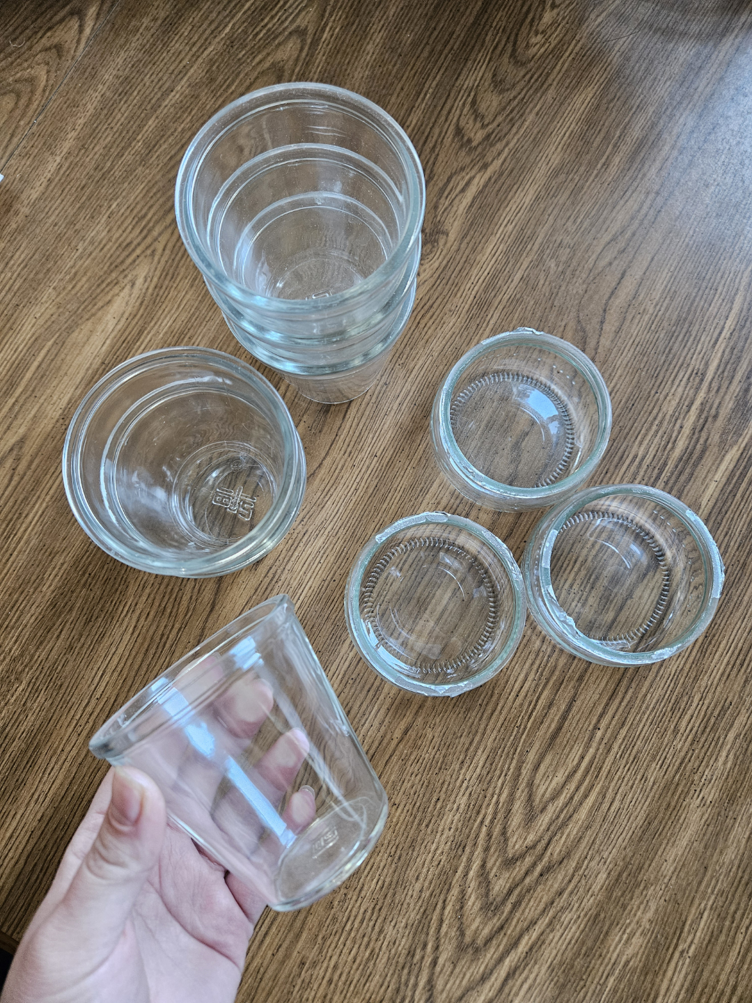 Assorted Small Glass Containers Perfect for Desserts