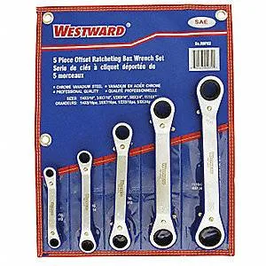 Westward SAE Offset Ratcheting Wrench Set 5-Pcs BNIB thumbnail