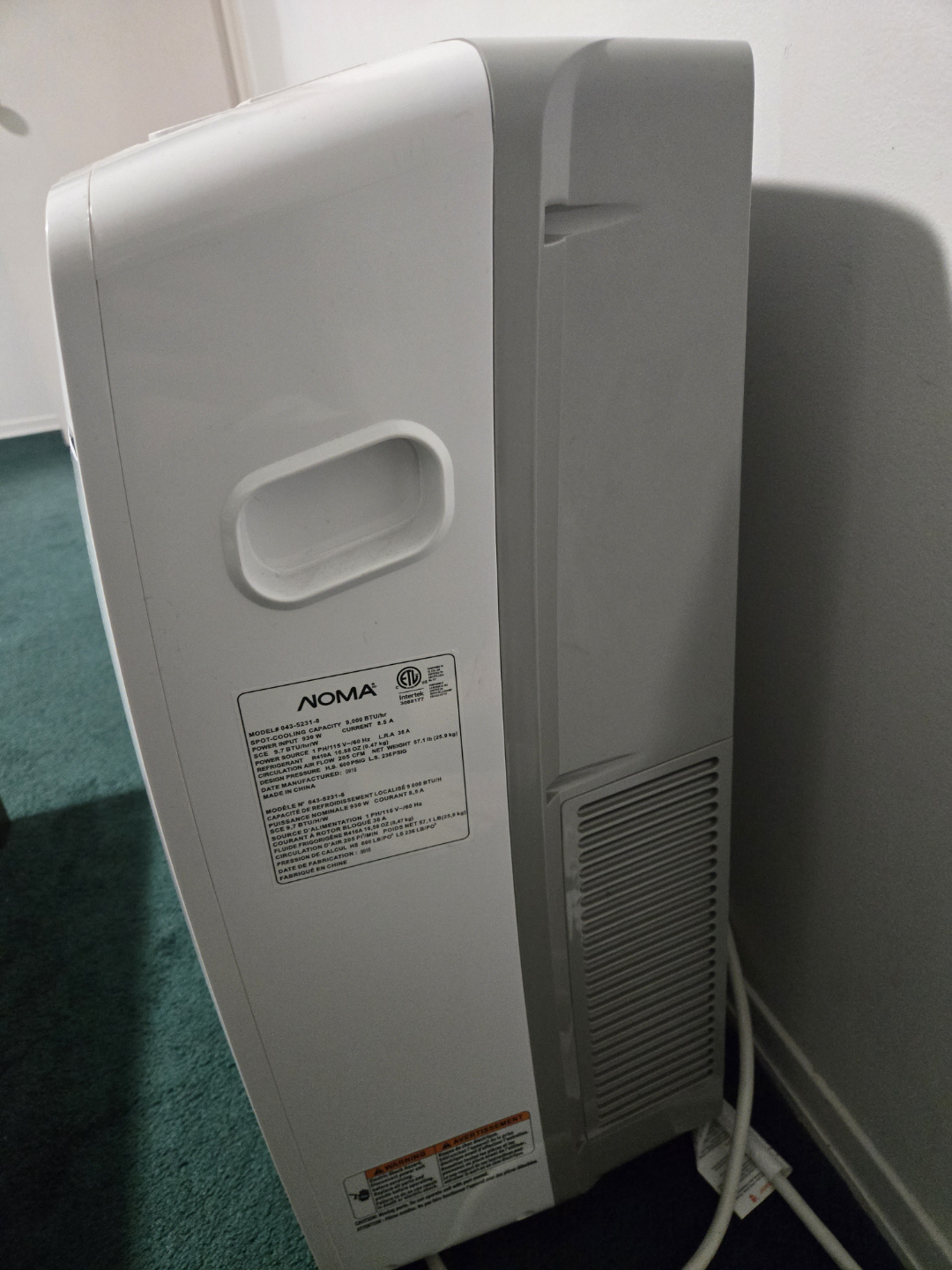 NOMA Portable Air Conditioner-with remote - photo 2