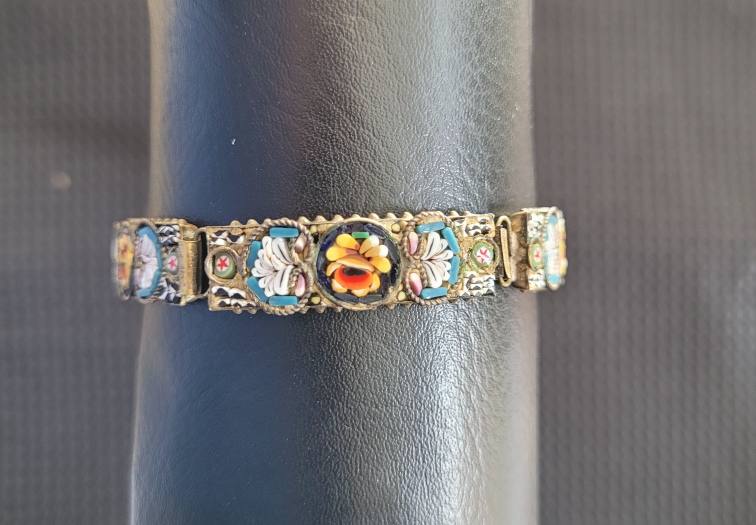 Antique Italian Micro Mosaic Bracelet