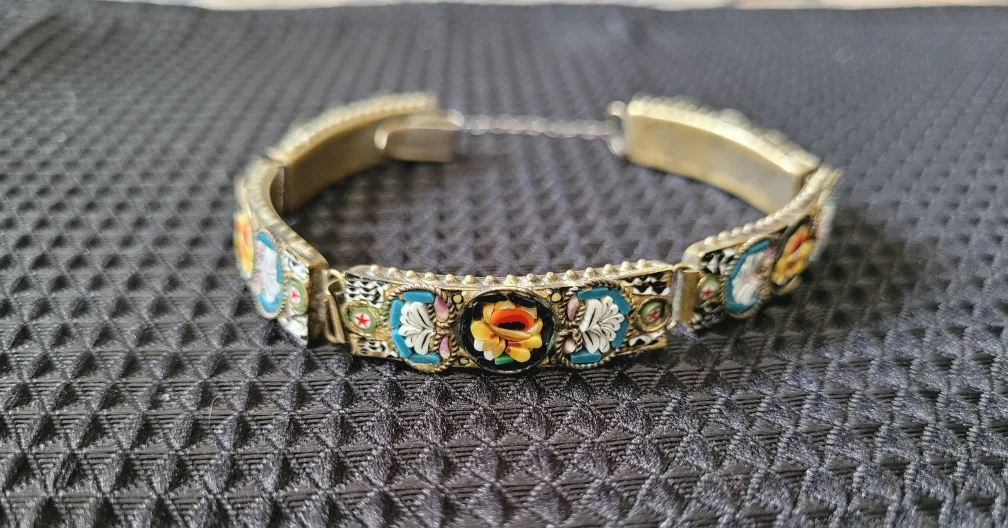 Antique Italian Micro Mosaic Bracelet image indicator(3)