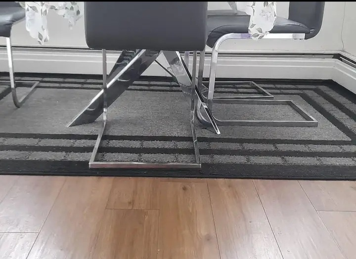 Modern Grey and Black Area Rug - photo 4