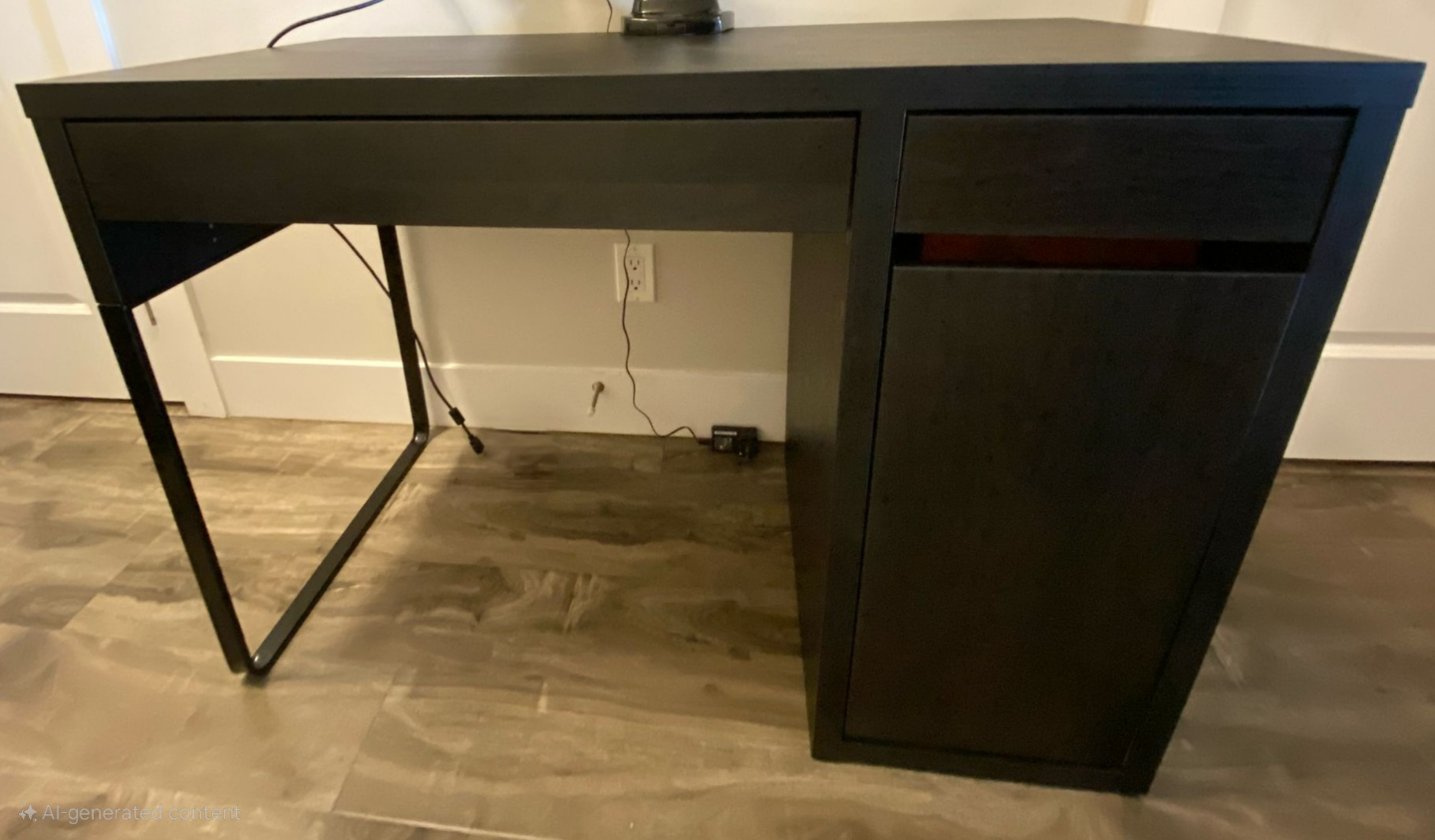 IKEA Desk - Black-Brown