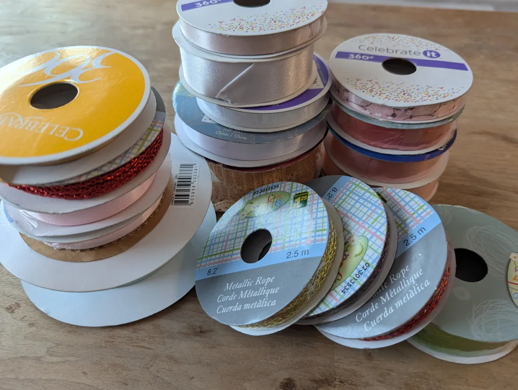 Bulk Ribbon Lot - Various Colours and Textures image indicator(3)