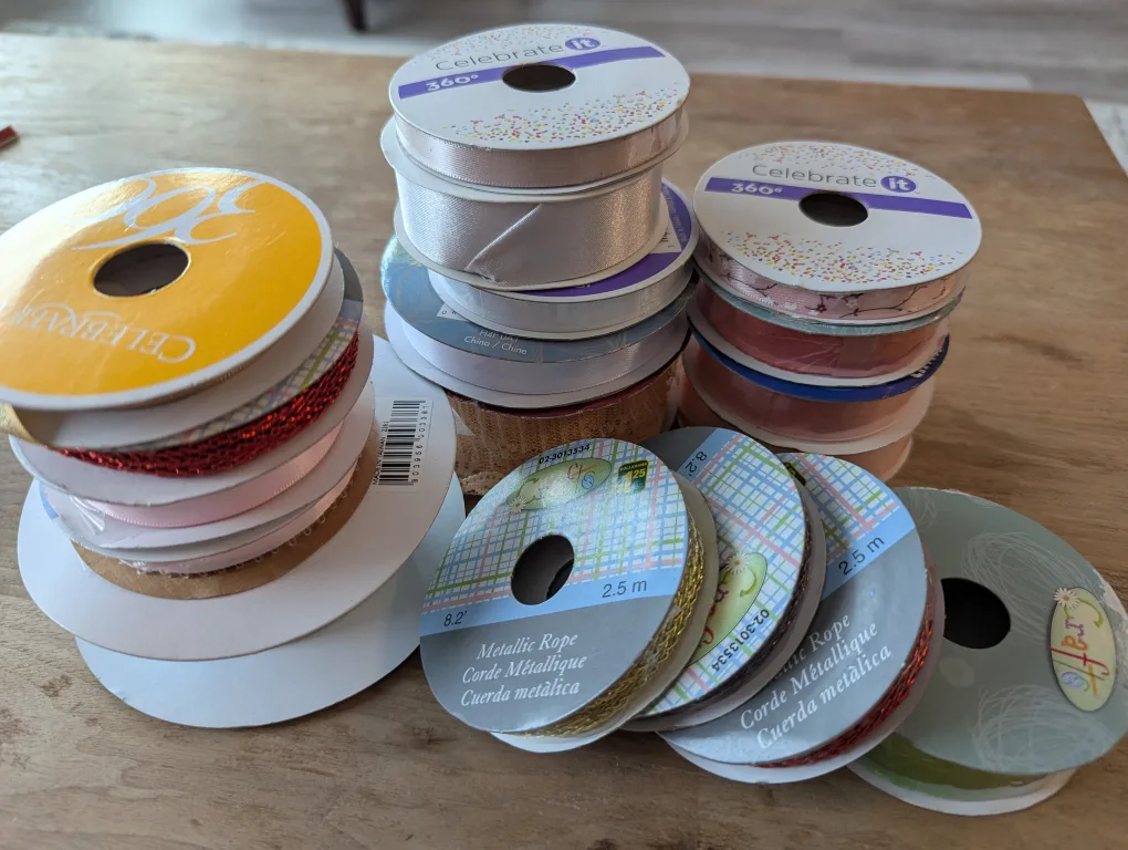 Bulk Ribbon Lot - Various Colours and Textures image indicator(4)