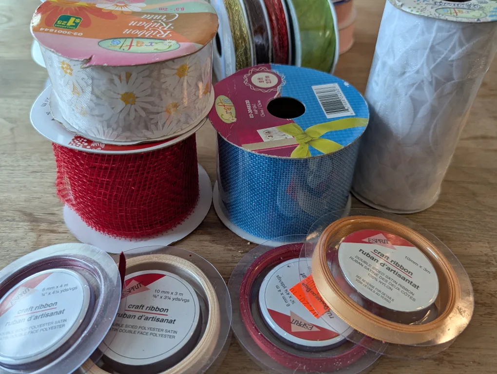 Bulk Ribbon Lot - Various Colours and Textures image indicator(5)