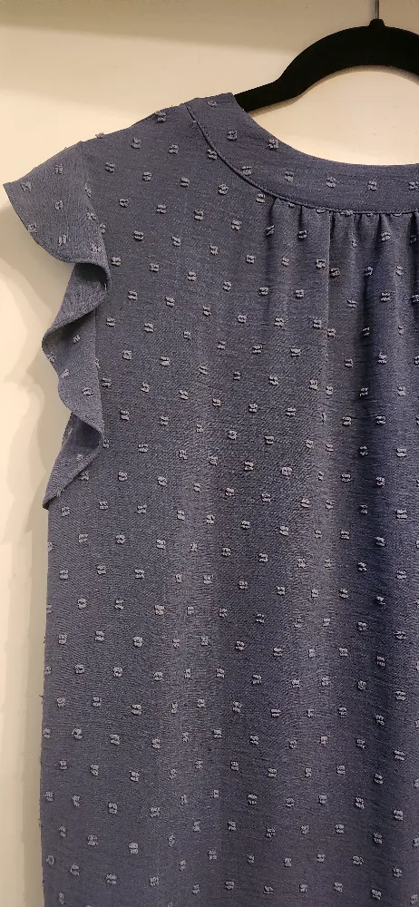 Blue Flutter Sleeve Blouse image indicator(8)