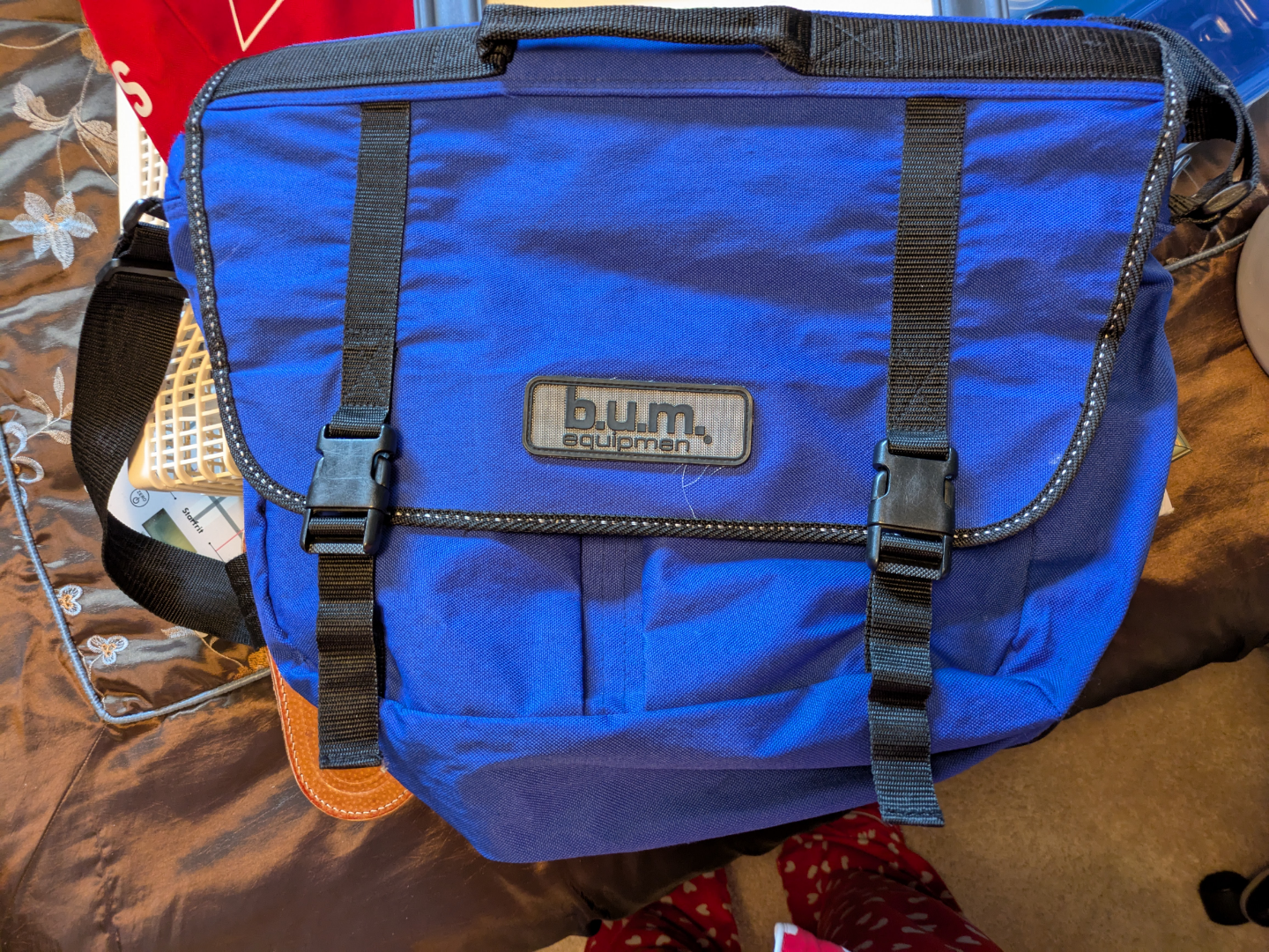 b.u.m. Equipment Blue Messenger Bag