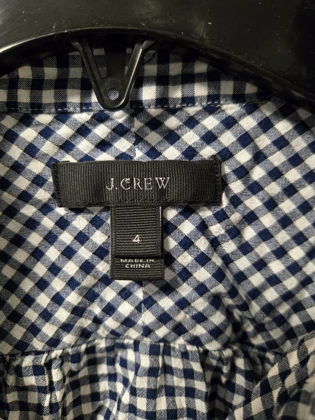 J.Crew Women's Size 4 Gingham Button-Down Shirt thumbnail