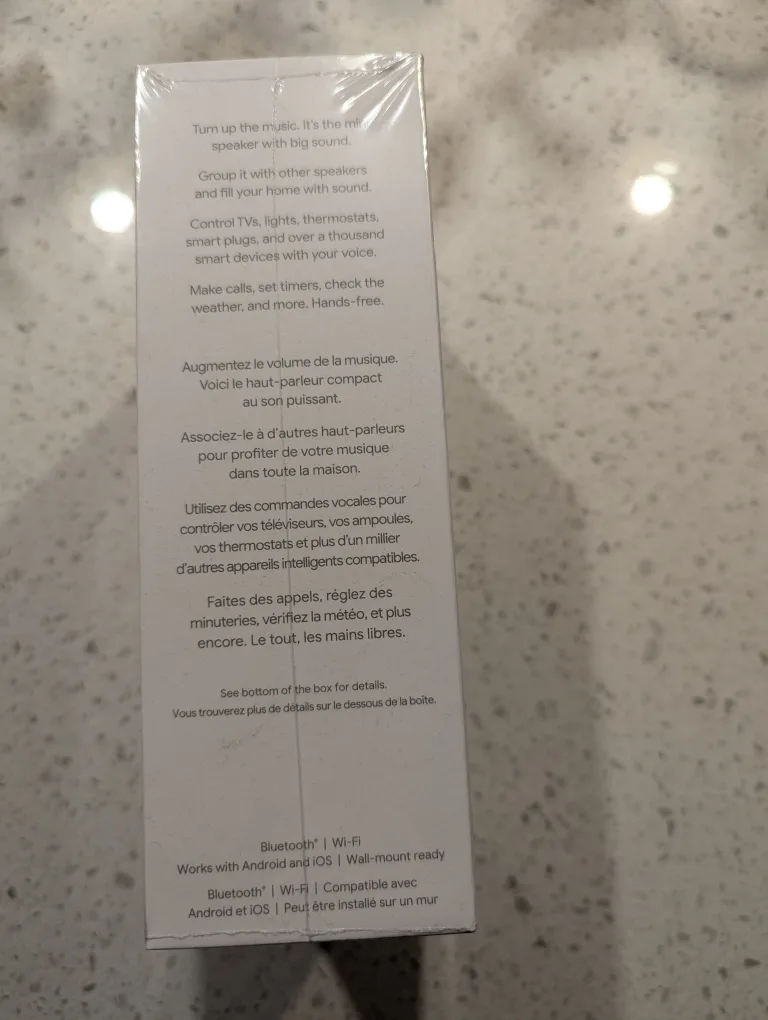 Google Nest Mini (2nd Generation) - Smart Speaker - Chalk💚 image indicator(3)