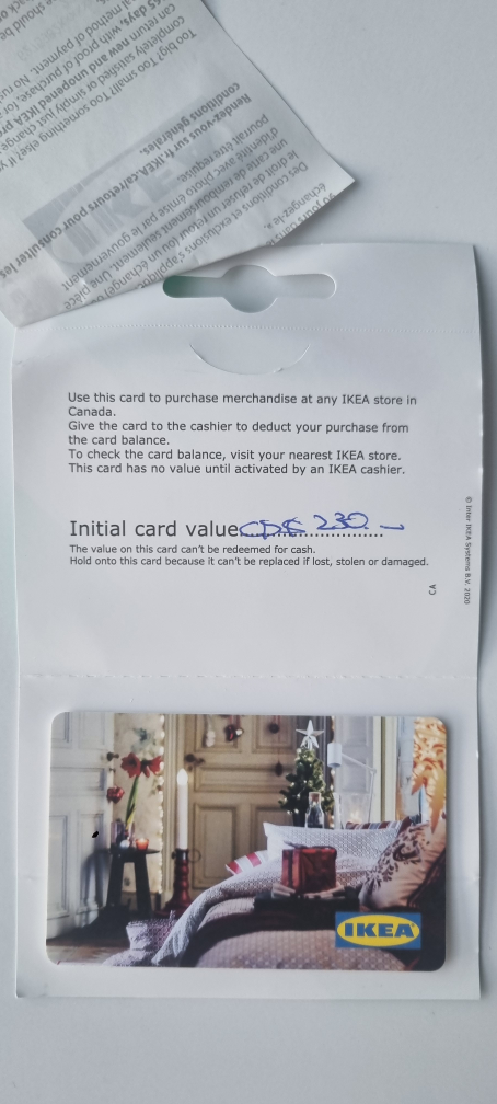 IKEA Gift Card - $230 Balance