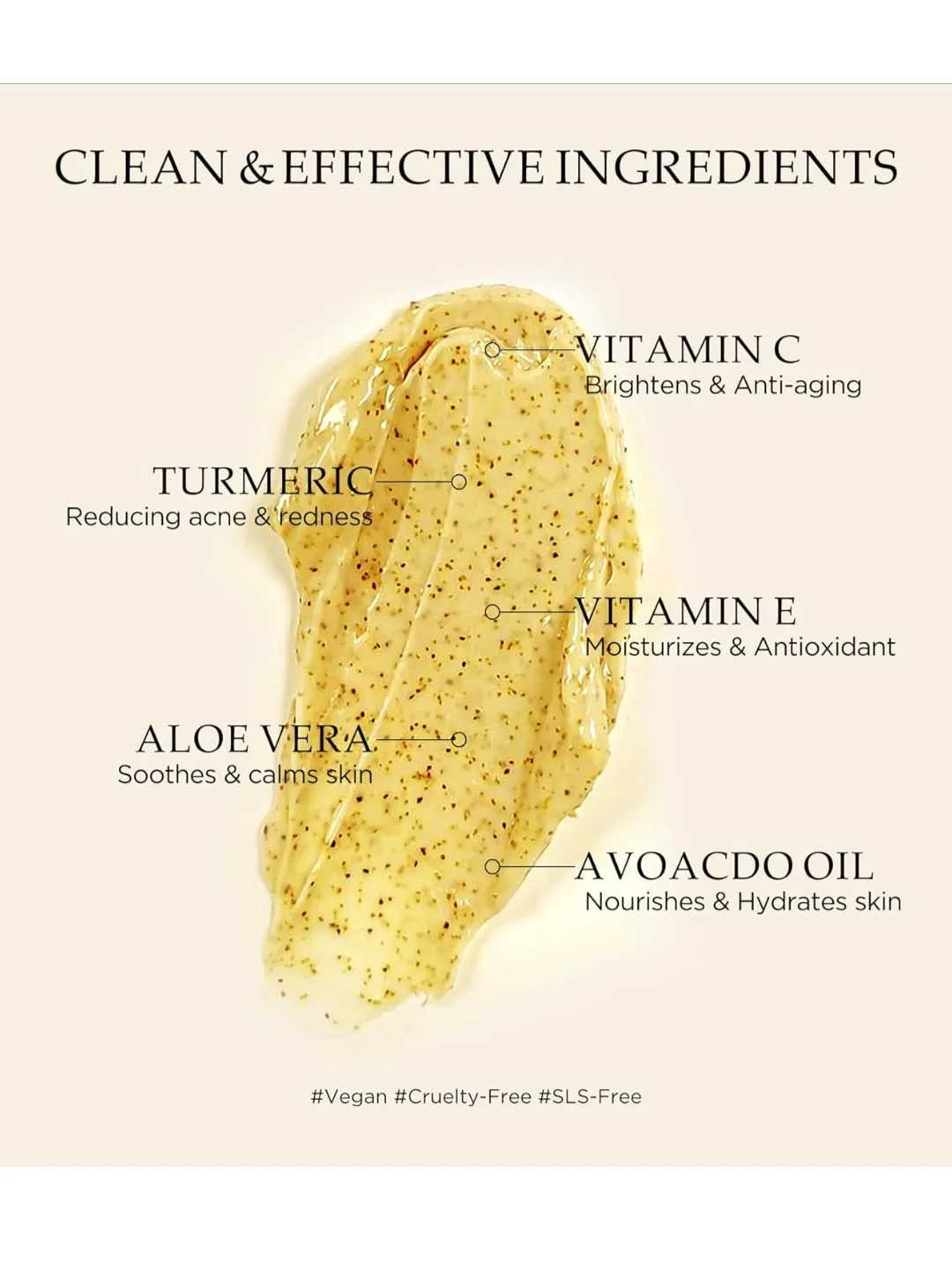 Exfoliation Face Scrub with Vitamin C Turmeric Face Wash image indicator(5)
