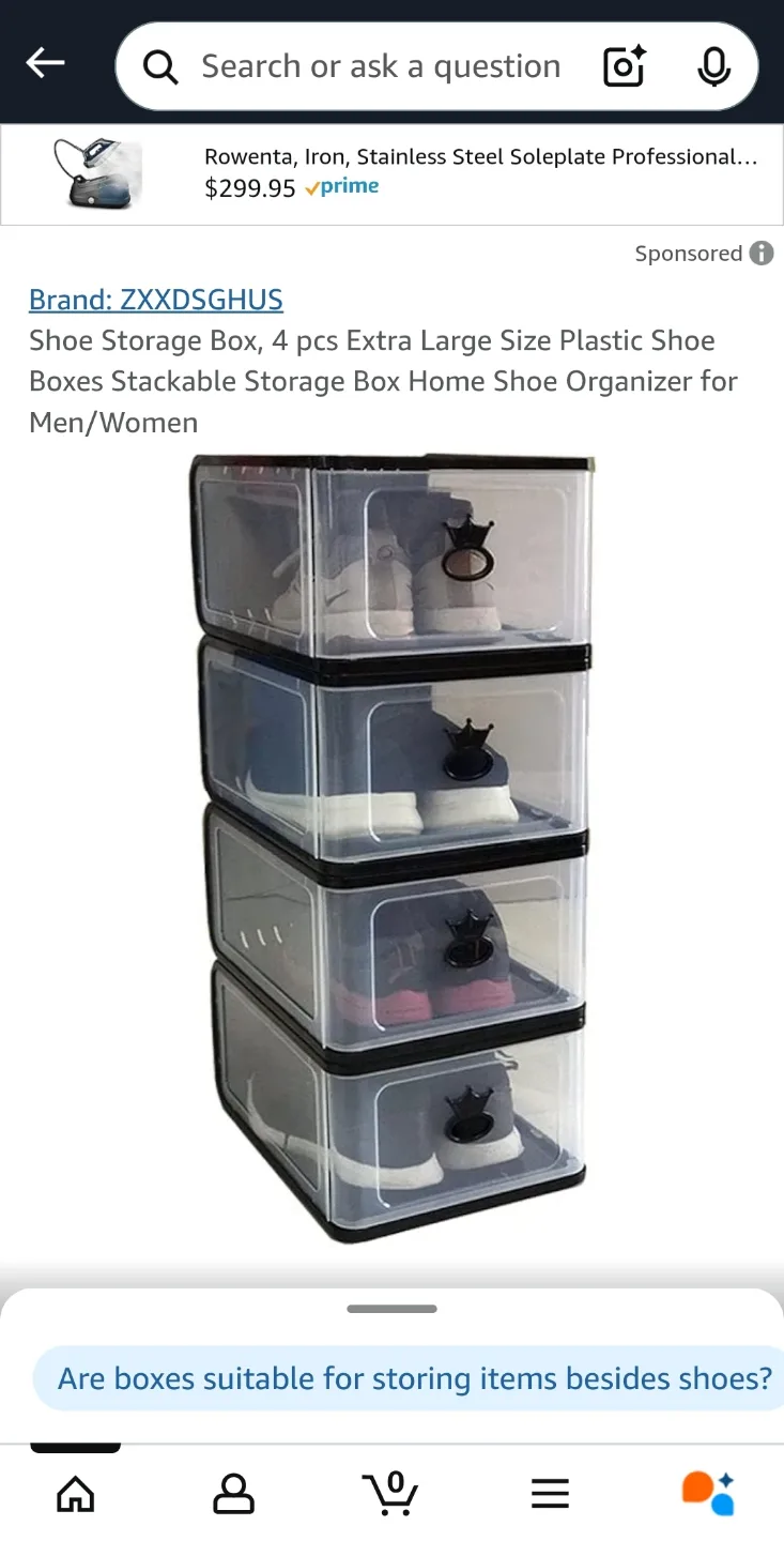 4-Piece Stackable Shoe Organizer image indicator(5)