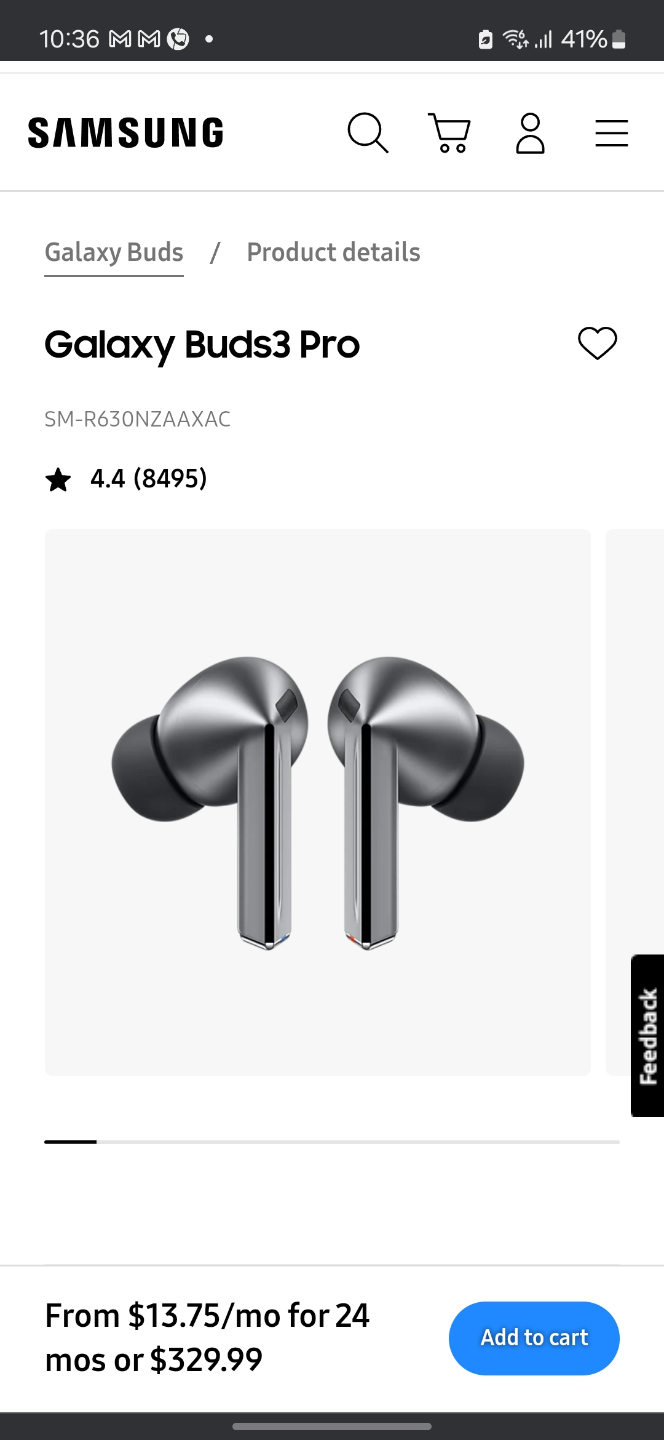 New Samsung Galaxy Buds3 Pro Wireless Earbuds - photo 4