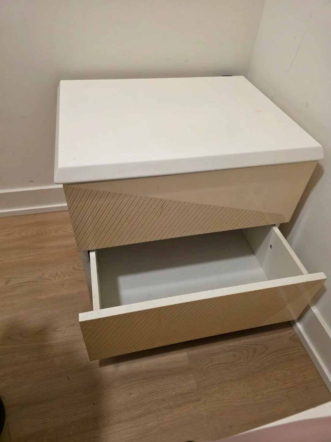 Two-Drawer Nightstand - Modern Design image indicator(2)