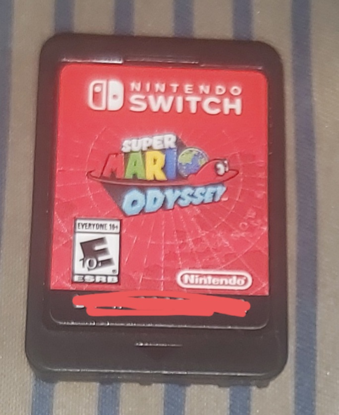 Super Mario Odyssey Nintendo Switch Game Cartridge