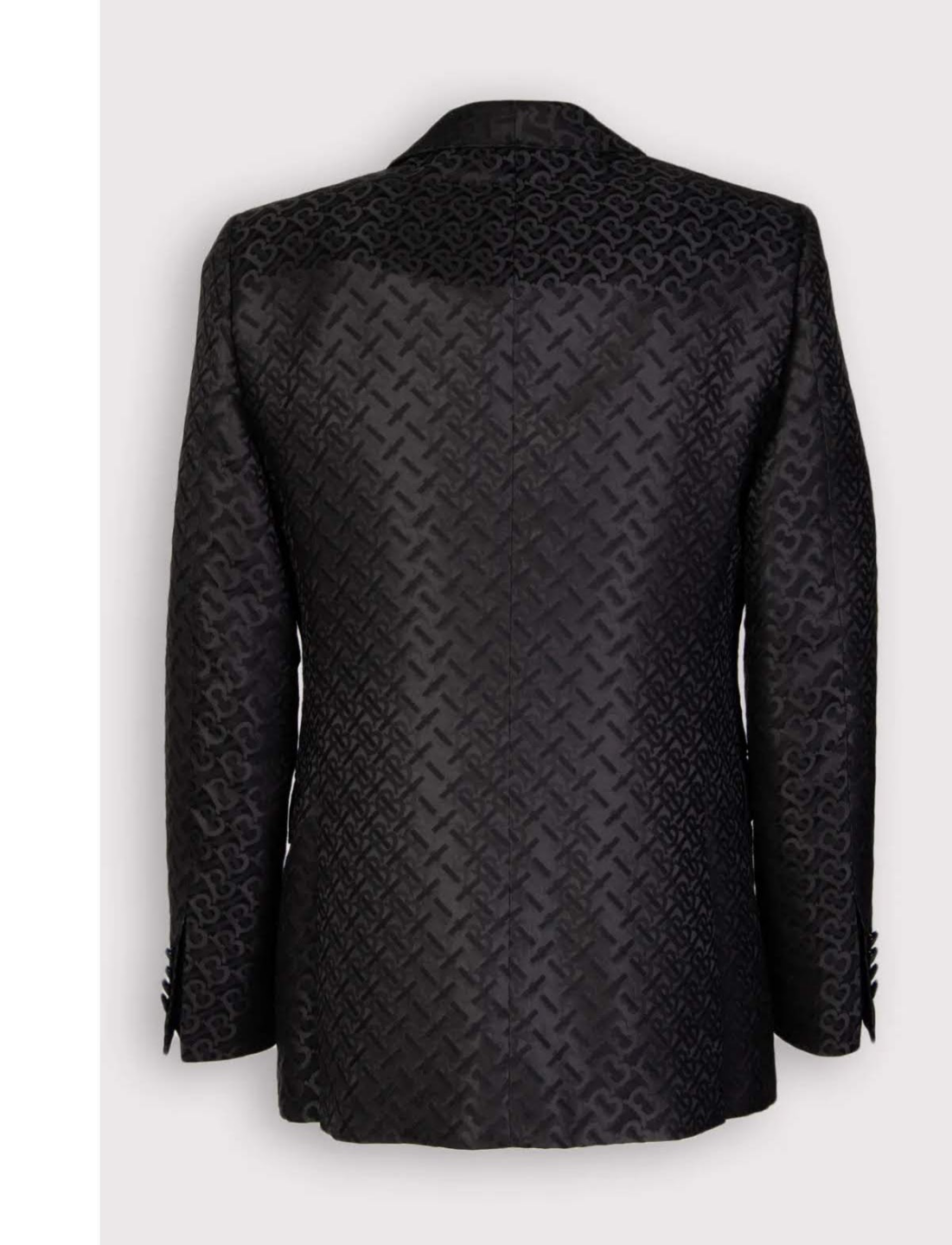 Authentic Burberry Men's Black Jacquard Blazer Size 38 - photo 2