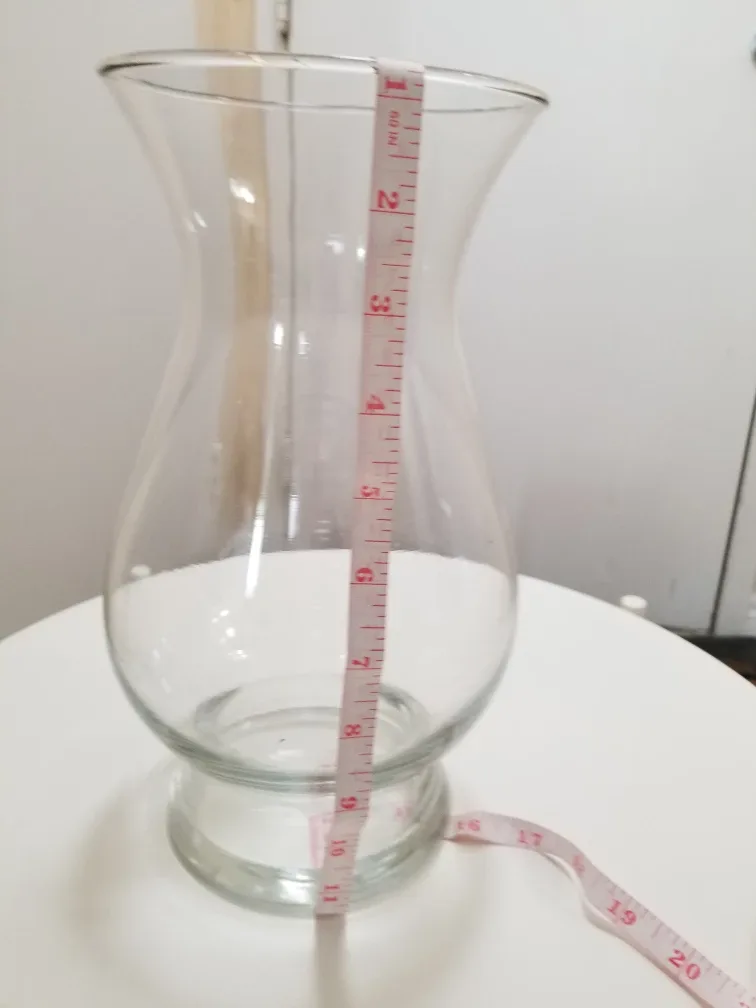 Large Clear Glass Vase image indicator(3)