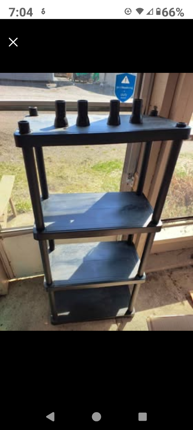 4-Tier Plastic Shelving Unit
