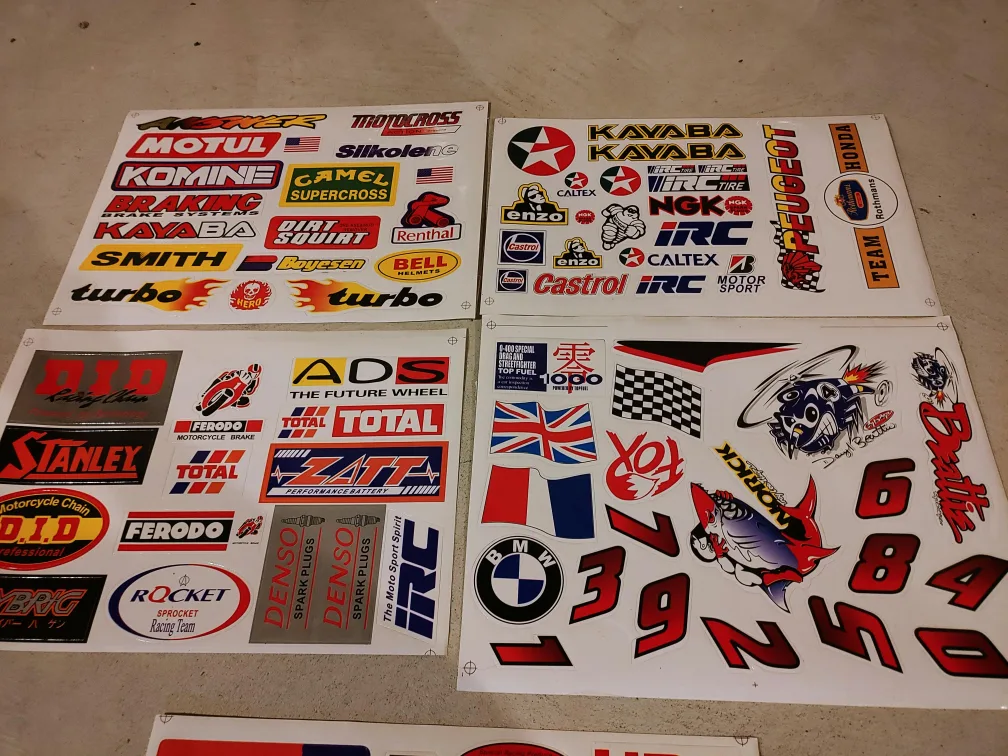 Dirt bike motorcycle pocket bike go kart  sticker / decal sets image indicator(4)