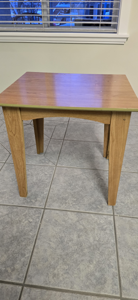 Small Wooden Square Table