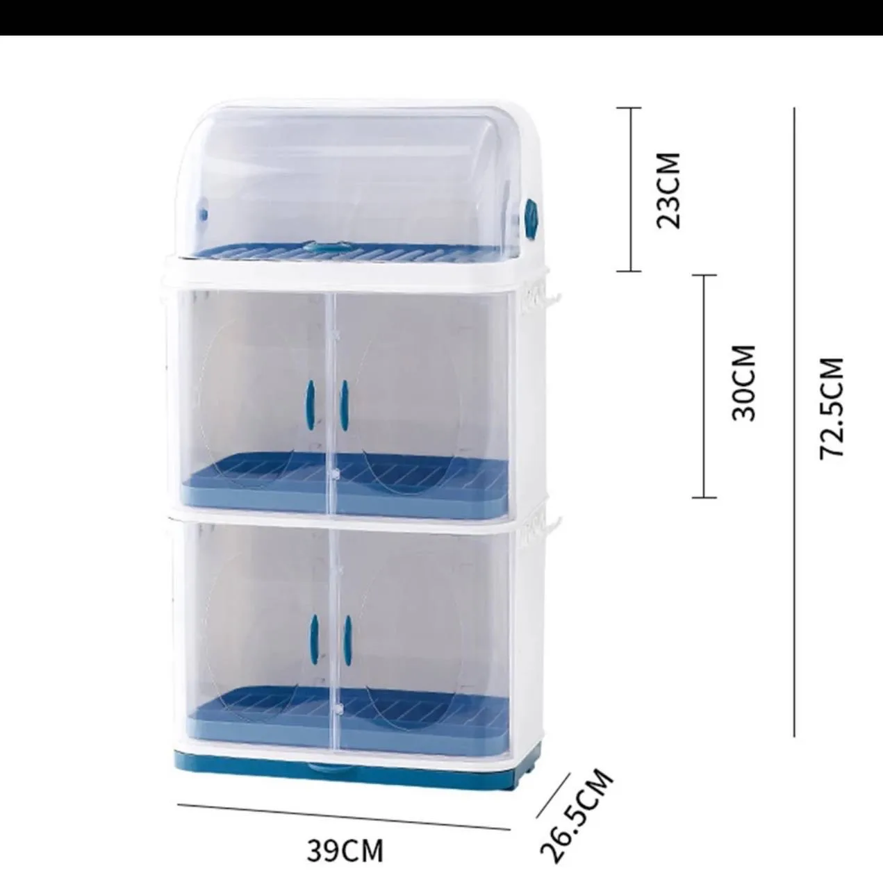 Three -Tier Dish Drying Rack with Cabinet image indicator(3)