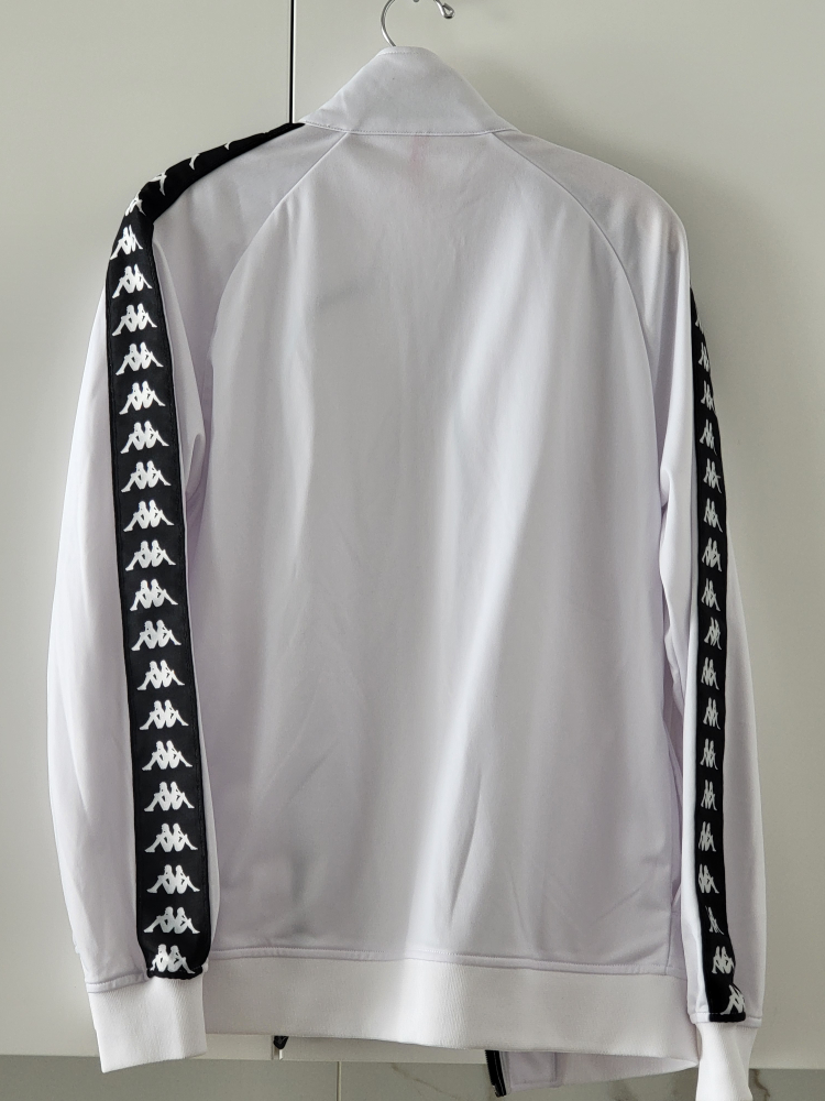 white Kappa 222 Banda track jacket - with Black Stripes - Size L - photo 5