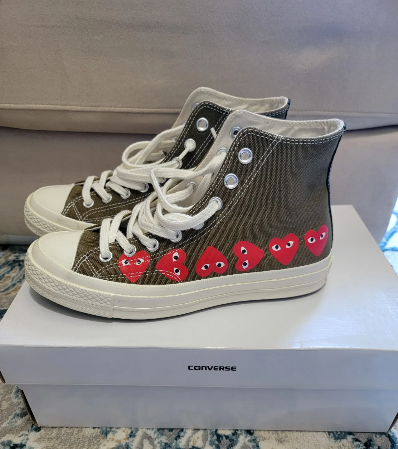 Converse x Comme des Garçons Play Chuck Taylor High Tops image indicator(3)