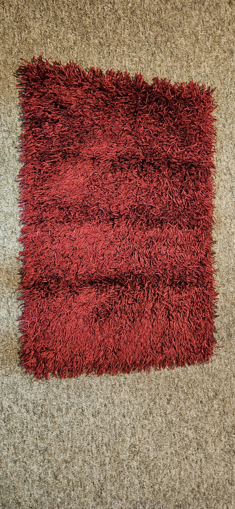 Red Shag Rug