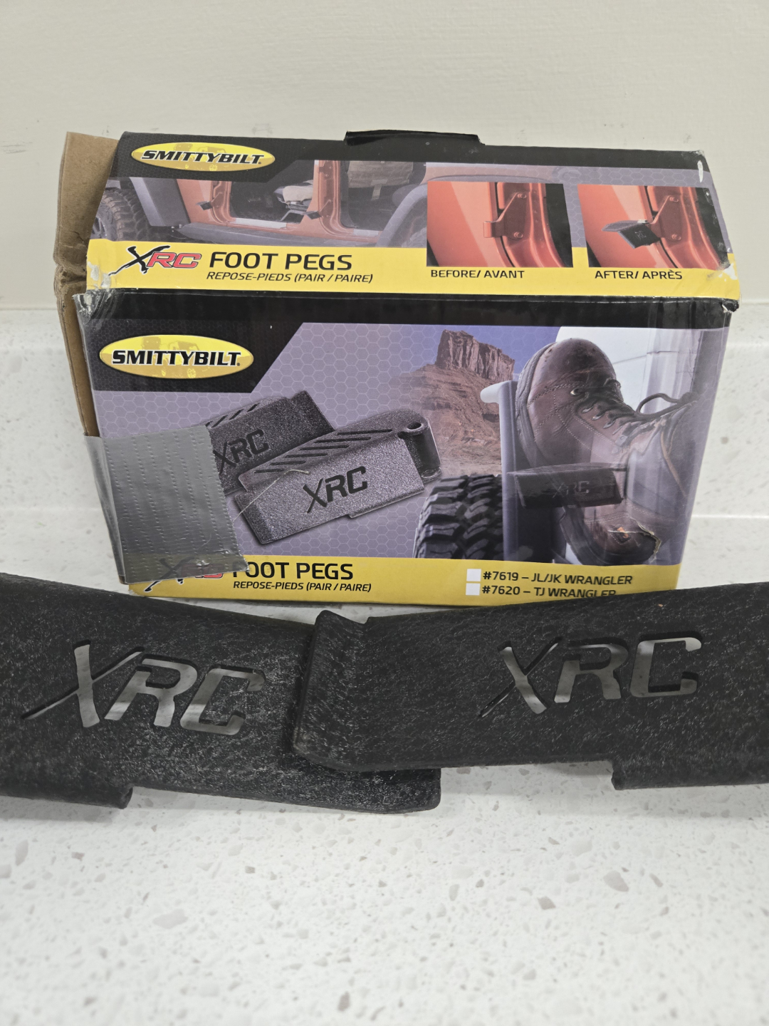 Smittybilt XRC Foot Pegs for Jeep Wrangler