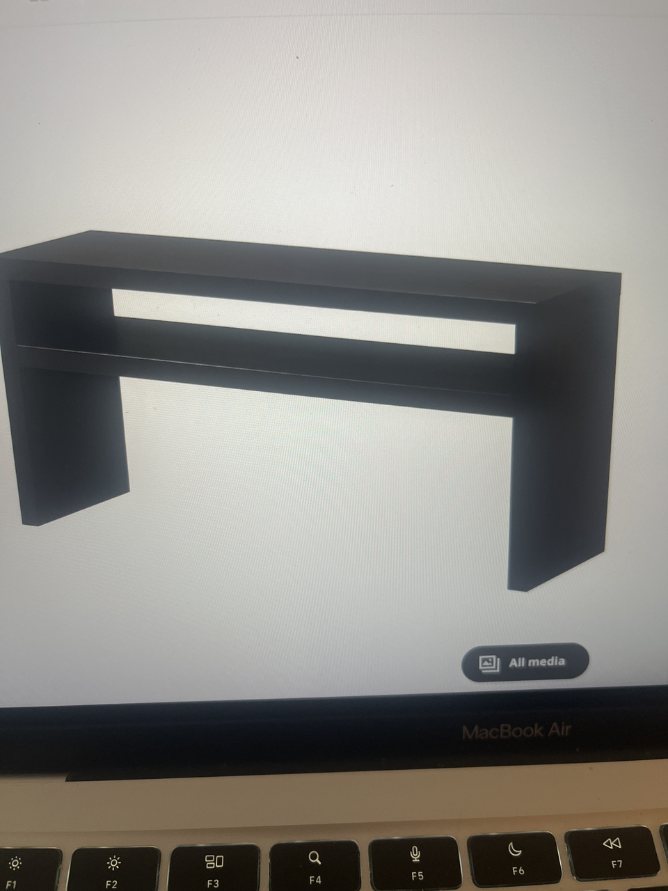 IKEA console table black-brown