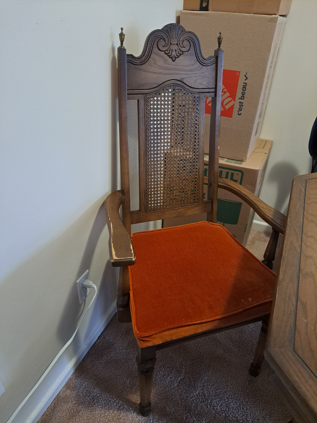 Vintage Wood Dining Table and Chairs Set - photo 4