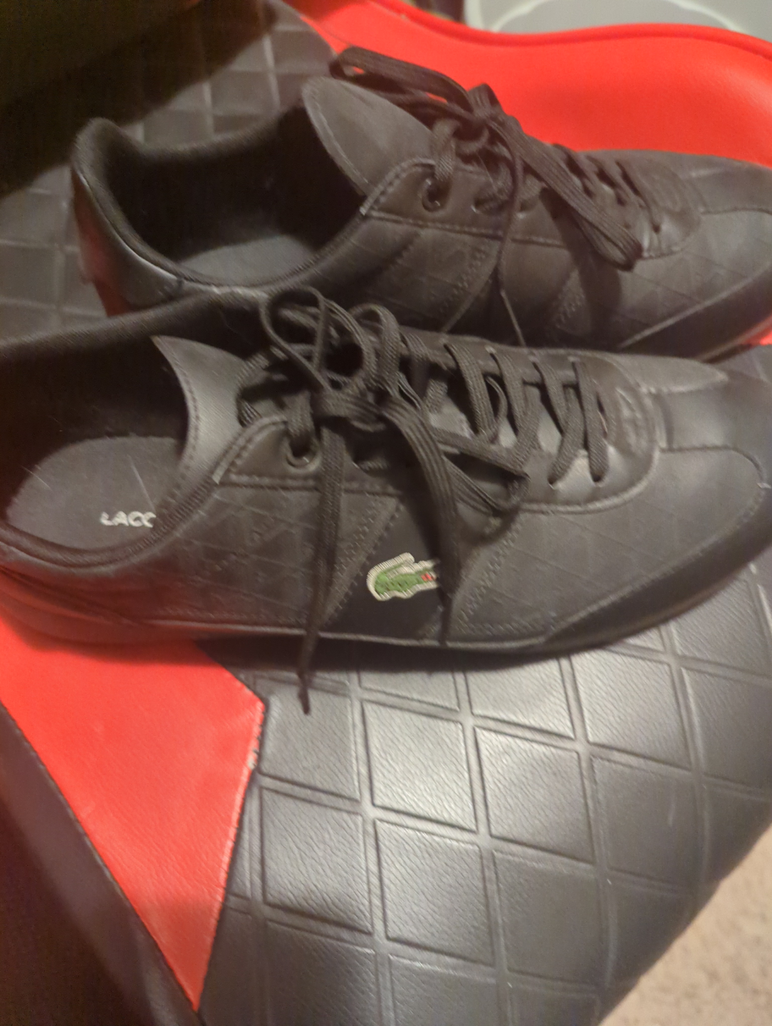 Lacoste Men's Black Leather Sneakers - photo 2