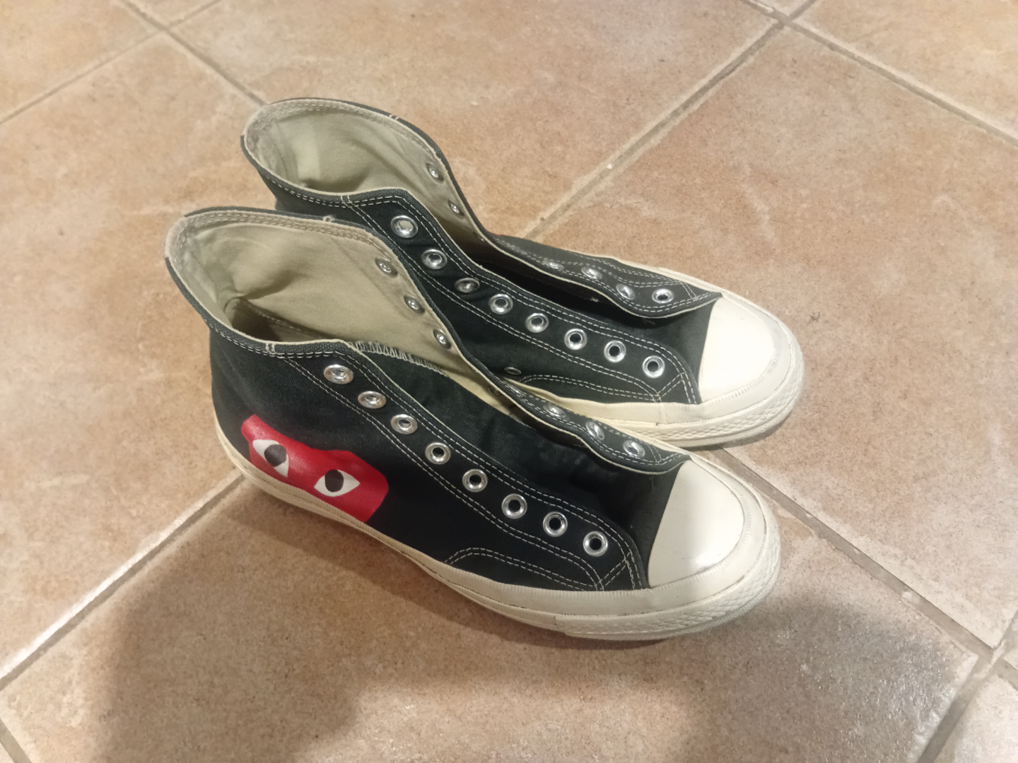 Converse x Comme des Garçons Play Chuck Taylor High Tops