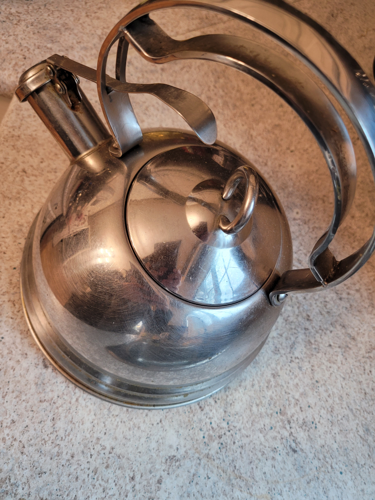 Vintage Stainless Steel Kettle