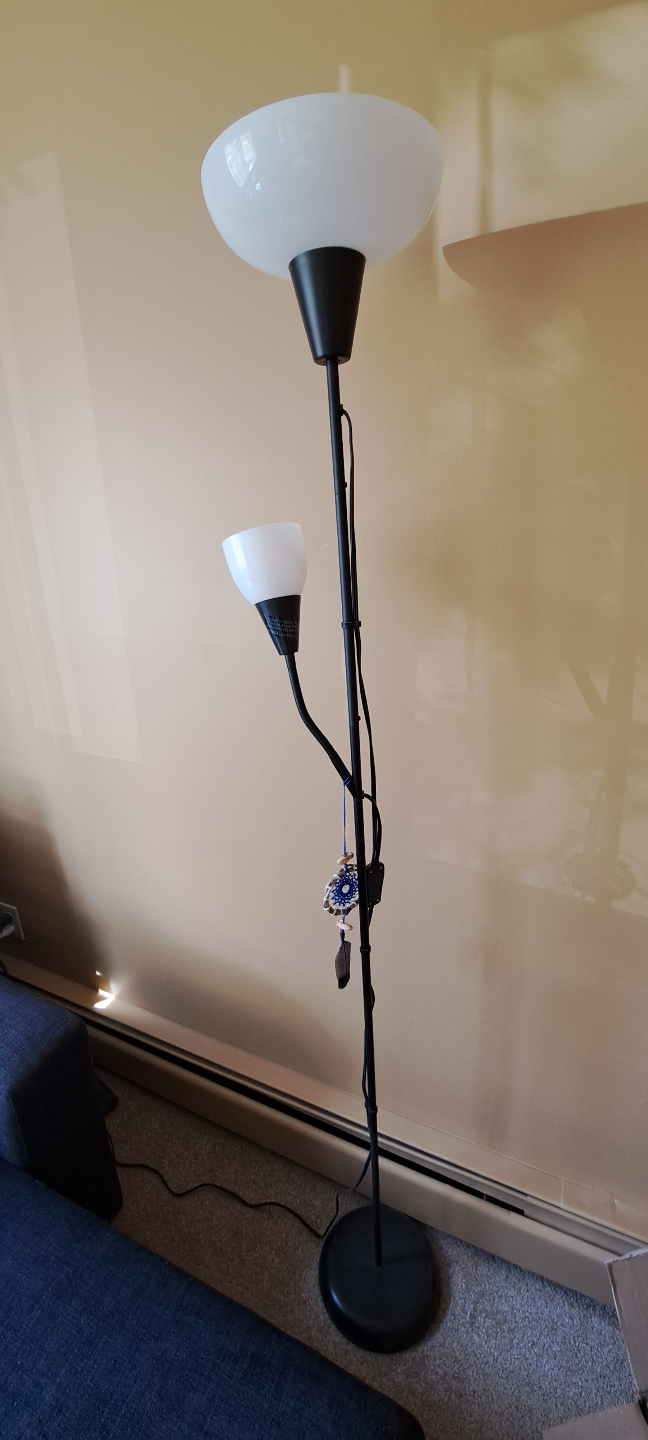 Two-light floor lamp