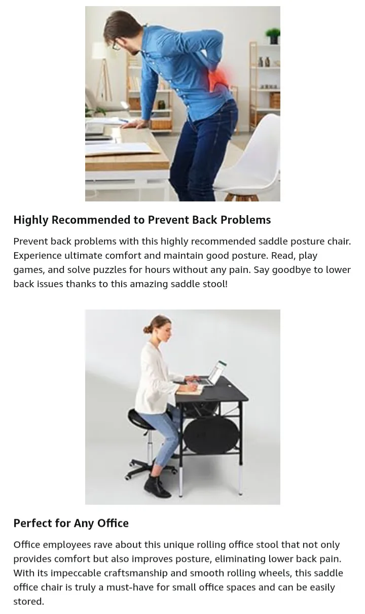 NEW! Master Massage Equipment Saddle Stool Chair image indicator(7)