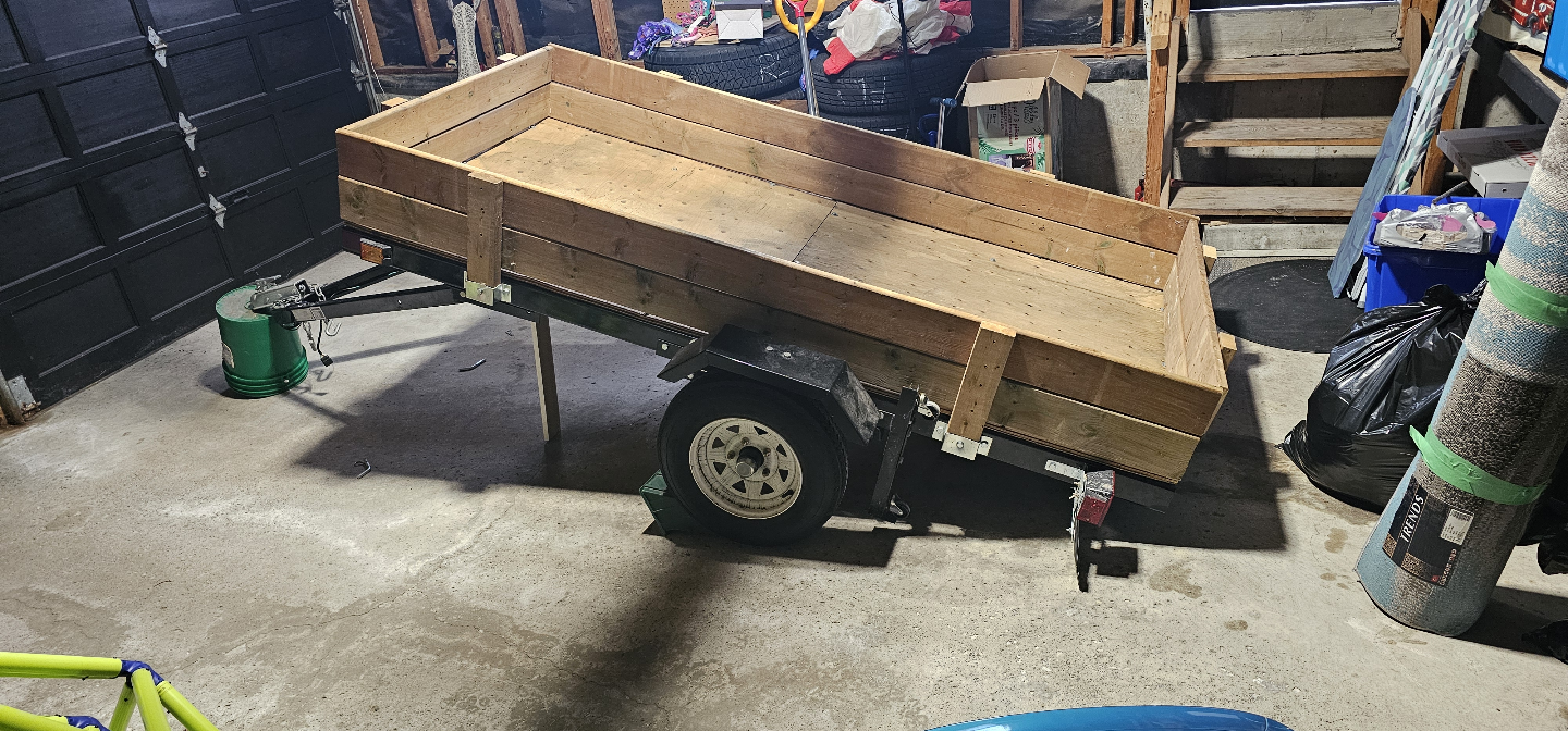 Compact Folding 4x8 Utility Trailer 1720lbs Payload, Road Legal