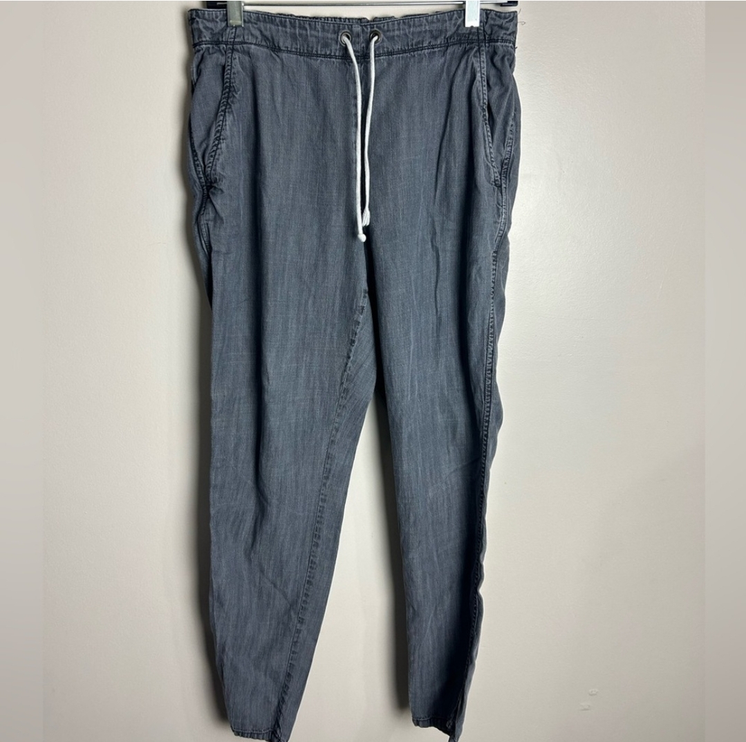 Eileen Fisher Grey Cotton Drawstring Trousers - photo 3