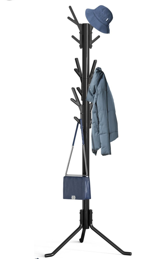 Simple Houseware Black Freestanding Coat Rack - photo 3