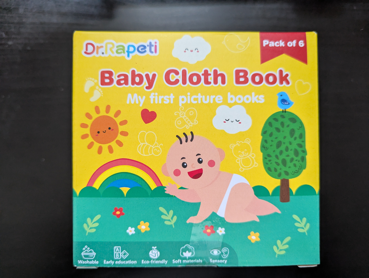 Baby Cloth Book Set - 6 Pack  for Infants and Toddlers