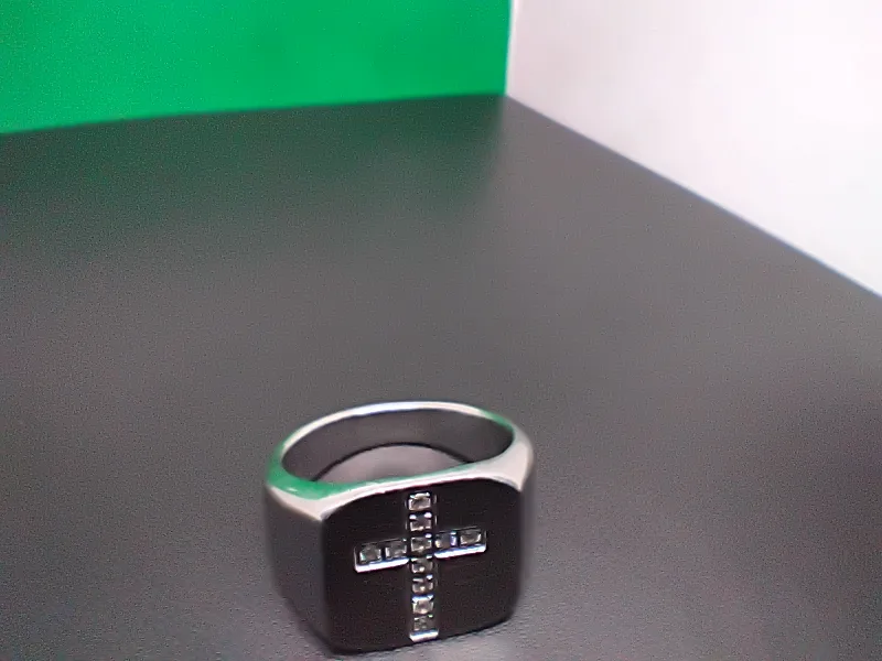 Men's  Cross Ring with small diamond accents image indicator(2)