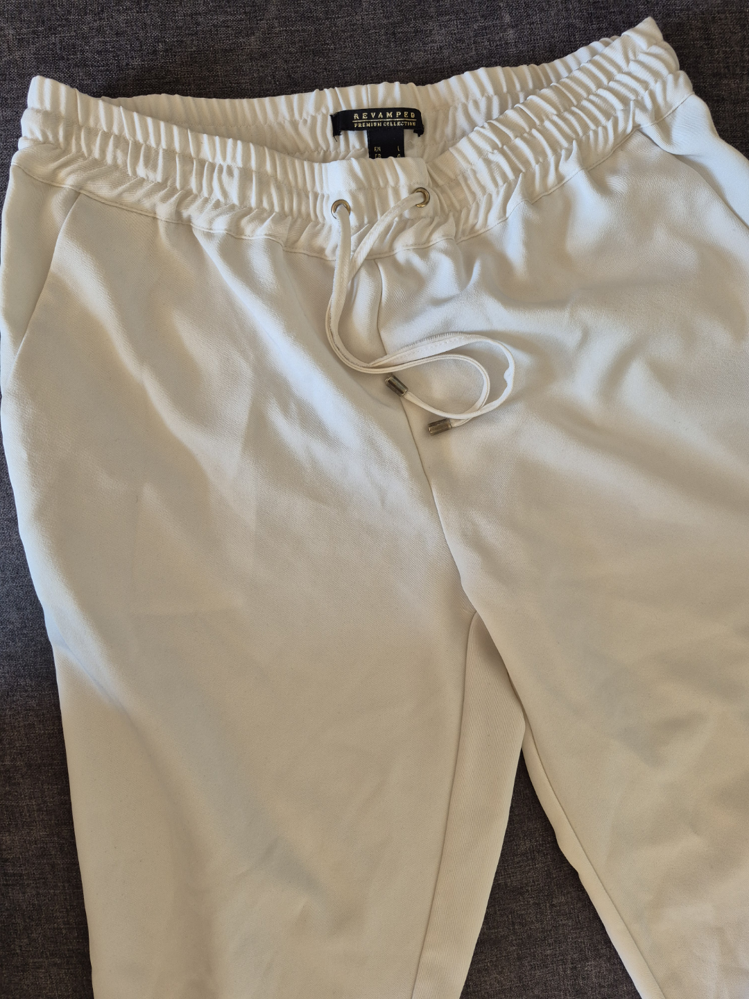 Revamped Premium Fleece Joggers - Off-White - photo 4