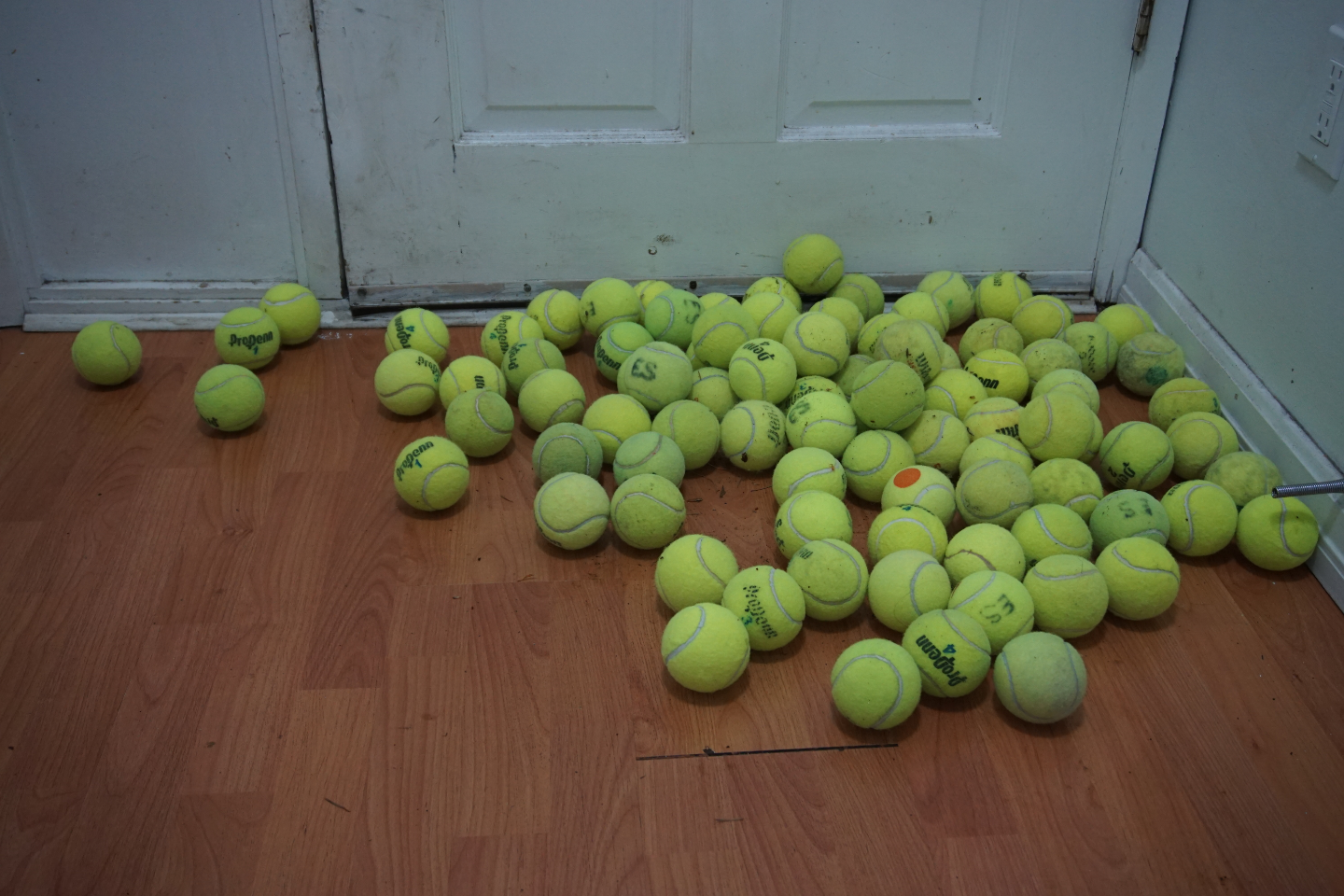 used tennis balls