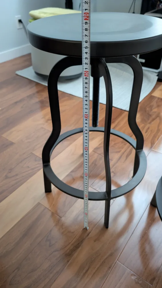 Structube Robin adjustable iron stools image indicator(4)