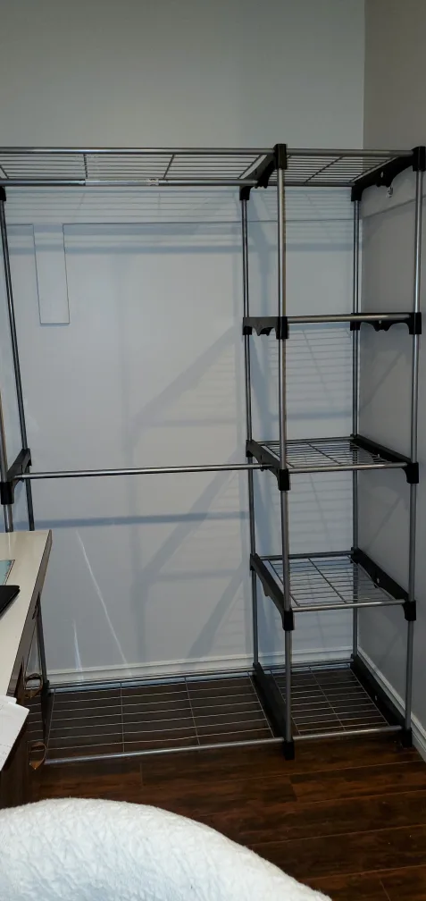 Closet Organizer with 2 Hanging Rod image indicator(2)