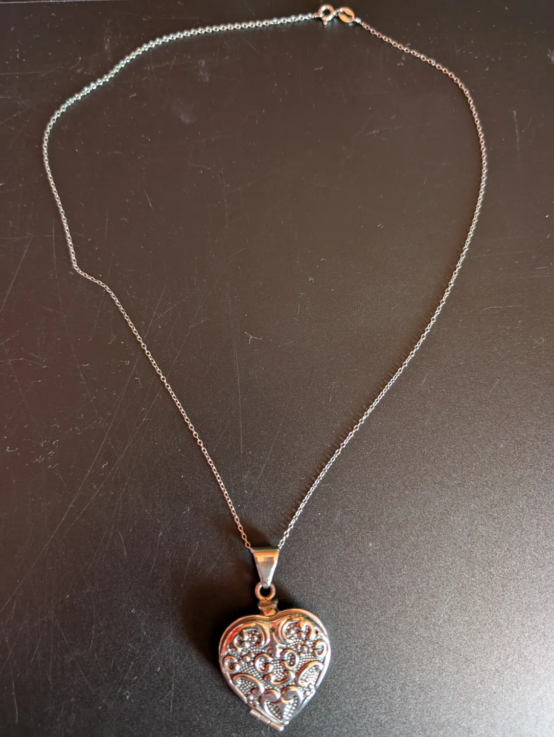 Sterling Silver Heart Locket Necklace image indicator(2)