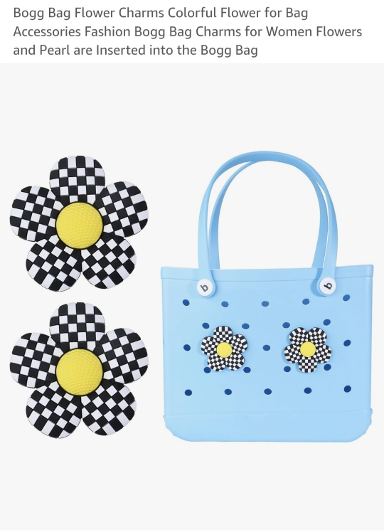Checkered Flower XL Charm - photo 4